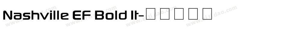 Nashville EF Bold It字体转换
